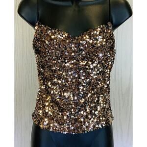 Thirty Thirty Sequin Cowl Neck Top Size Small New with tags!